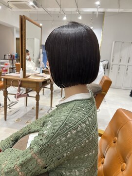 ネイロ 錦糸町(NeiRo) 魅力倍増カールセミディシアーカラーダークアッシュショートヘア