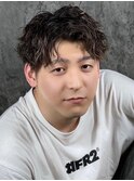 ショートセンターツイスパ/マッシュパーマ/ハイライト/ウルフ
