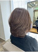 50代表60代に人気のミディアムレイヤーカット