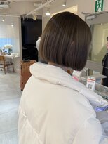 キャンバス バイ ネオリーブ 横浜西口(Canvas by neo.)&nbsp;ミニボブ カーキベージュ ブリーチなし 【miku】