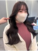 レイヤーカット顔周り イメチェン外ハネボブ美髪ワイドバング