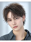 無造作フェザー人気センターパート