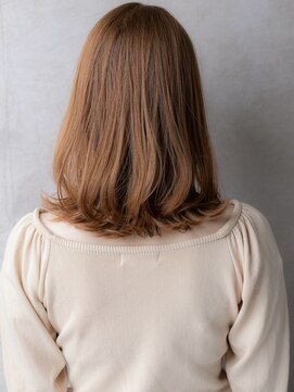 カバーヘア ブリス 大宮西口(COVER HAIR bliss) 透明感カラーアプリコットオレンジくびれヘア313X大宮20代30代