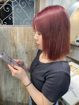 ブレス ヘアアンドスパ 湘南台(bless hair spa) 色落ち最高！ピンクカラー