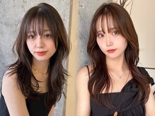ミリ(mm)の雰囲気（【韓国風ヘア】顔まわりのレイヤーカット×最旬トレンドカラー♪）