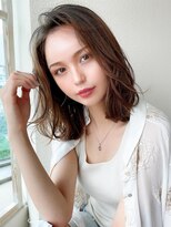 ラルユー 金山(LallYou)&nbsp;後れ毛が可愛い顔周りレイヤー/ナチュラルアッシュ/顔周り