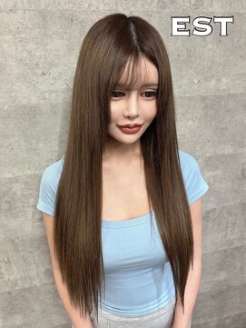 エスト 大阪梅田(EST) レミー100%高級人毛/53cm☆シールエクステ100枚