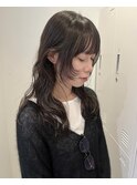 ミディアムヘア/暗めカラー/グランマッシュ/名駅/レイヤーカット