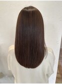丸型◎髪質改善カラーで作るアッシュベージュ[稲毛駅/白髪染め]