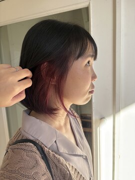 ヘアーアンドメイクアップモパ イヤリングカラーピンク