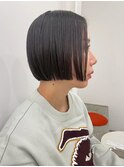ショートウルフ外ハネボブ前下がりボブショートヘア