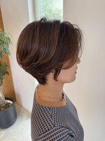 リノア 鵠沼海岸(LINOA)&nbsp;大人ガーリー　ダークアッシュ　似合わせカット