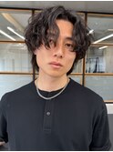 ゆるめツイスパビジネス◎春カラーで魅せる好印象センターパート