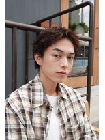 フィルムス 大阪本町(FILMS) men's/ニュアンスパーマ/ナチュラルツーブロック/フェザーカット