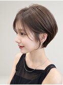 大人美人ショートボブ×艶ベージュ×髪質改善トリートメント♪