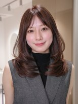 ヴィヴィッド オモテサンドウ(ViViD omotesando)&nbsp;【扱いやすい】セミロングレイヤー/ブリーチなしマロンブラウン