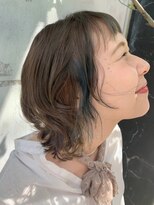 エミュ 天文館店(eMu) ウルフショートボブ×インナーブルー