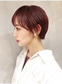 チェリーピンクショート_セシルカットフリンジウェーブ_ba277372