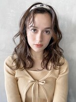 アイティーバイアルバム 八王子店(IT by ALBUM)&nbsp;ミディアムアレンジ_マッシュショートフェザーバング_28266