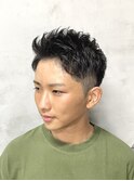 ツーブロック ショート 3mm