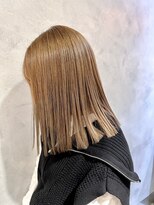リベルテ銀座20代 プツっとカット×ミルクティーベージュ