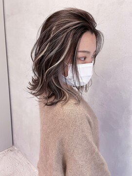 キング 梅田(K!ng) 【梅田】ホワイトハイライトハイライトカラー大人ハイライト