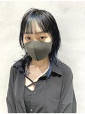 ウルフカット×フレーミングブルー