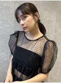 三軒茶屋_レディース_ヘアアレンジ_ヘアセット_ポニーテール_