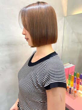 ロンドポレール 北千住(Lond polaire) 地毛風縮毛矯正×オリーブベージュ