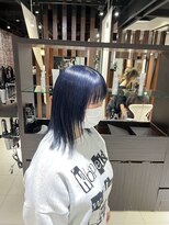 ヘアメイク アース 福島イオン通り店(HAIR & MAKE EARTH) ネイビーカラー