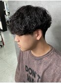 波巻きパーマ
