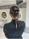 アップスタイルヘアアレンジ