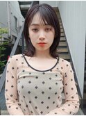 イメチェン前髪小顔こなれミディ_銀座