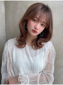 韓国スタイル/ナチュラルくびれヘア_くびれ巻き_レイヤーカット