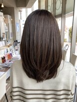 テラス アヴェダ ららぽーとエキスポシティー店(Terrace AVEDA)&nbsp;レイヤースタイル。ブラウン