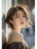 ボブ/外ハネ/レイヤーカット/顔まわり/【lana hair 新宿】