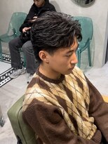 ゼスト リル 新宿(ZEST lill)&nbsp;ニュアンスパーマスペインカールフェザーパーマメンズパーマ新宿