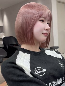 ロンドガーネット 池袋(Lond garnet) ミニウルフレイヤーカット顔周り前髪韓国ミディアムロング/池袋