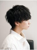 ゆるふわ波巻きメンズパーマ