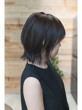 ベイショア(Bay Shore NY) くびれボブダークグレージュ