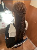 ハーフアップ