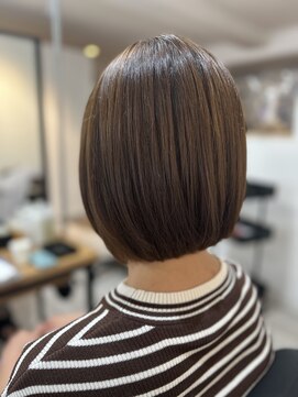 エフフォーユアヘアー 北方店(F for your hair) ボブ　ベージュカラー