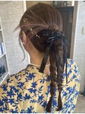 ヘアセット　モードヘア　タイトヘアセットカチモリヘア♪