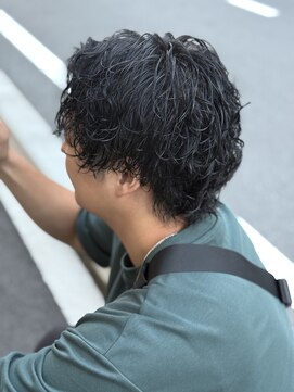 ドッグスター(dog star) 波巻きシャドウパーマセンターパート 登戸/向ヶ丘遊園