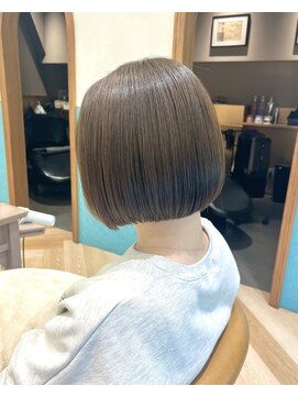 ロンド レグリーズ 立川(Lond leglise) ミニボブレイヤー/レイヤーカット/ダークアッシュ/顔周り/立川