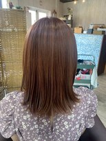 ビーチェ 小岩(Bice)&nbsp;明るいブラウン系カラー×ツヤ感あるうる艶ヘア 髪質改善