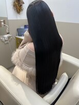 シュヴーブリヤン(cheveux brillants)&nbsp;【美髪縮毛矯正で作る再現性100%な艶髪】黒髪スーパーロングヘア