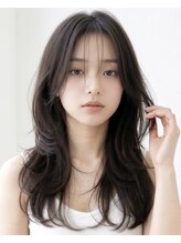 ラディシュ さがみ野(RADISH) 大人美人艶カラーベージュ小顔カット透明感レイヤーロング