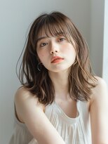 トッカ 千葉ANNEX店(tocca) 似合わせ小顔外ハネミディアム☆シアーグレージュ/顔回りカット