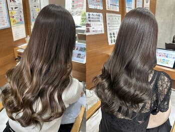 ブレス 横浜(bless)の写真/≪新導入≫水素トリートメントでハリコシUP。乾燥で広がる髪もまとまる！カラーとの同時施術OK◎